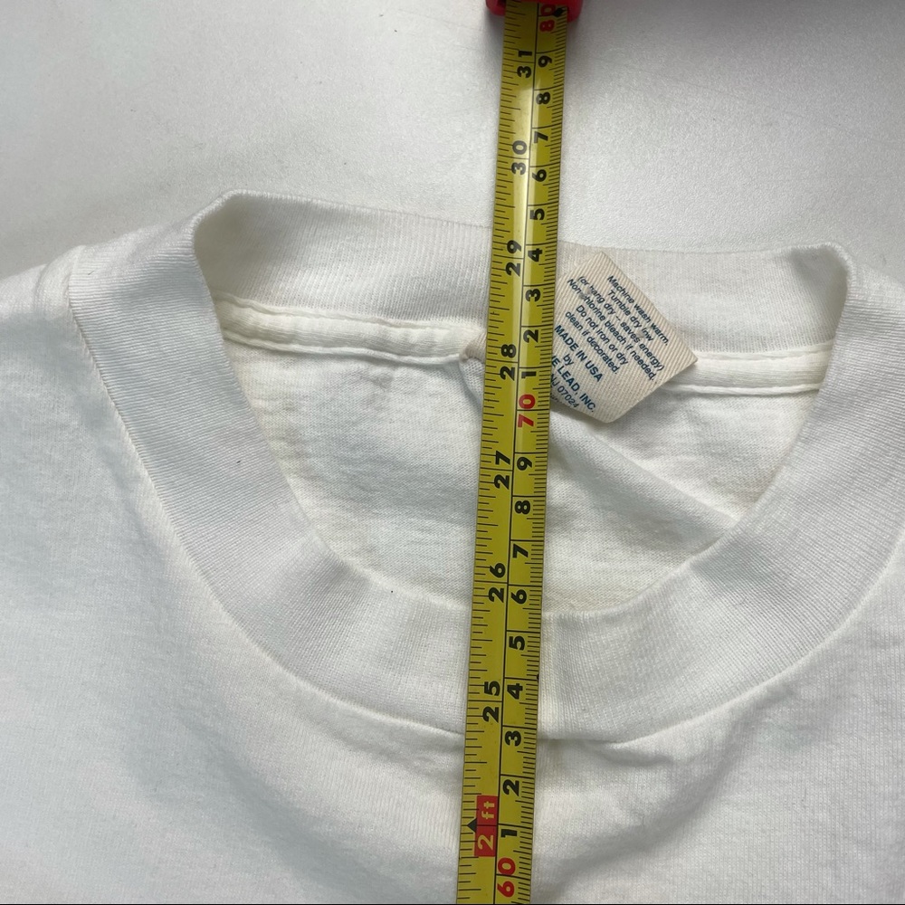 Vintage AGAINST ANIMAL TESTING Single Stitch T-shirt Size XL Recycled Cotton - Picture 7 of 7